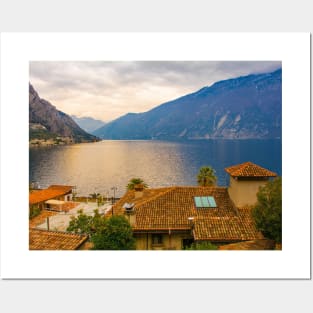 Rooftops in Limone sul Garda, Italy Posters and Art